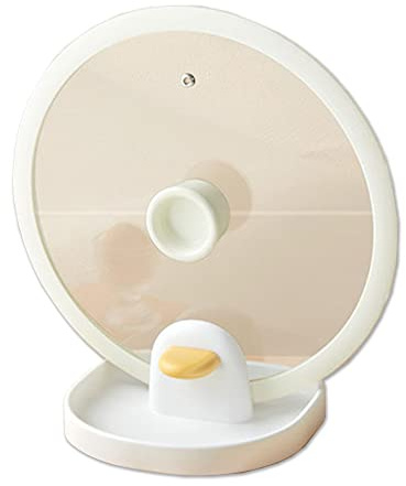 STARRY G Cooking Spoon Rest with Lid Holder, Kitchen Utensil Rest with Drip Pad, Pot Lid Stand Holder, Countertop Organiser Rack for Ladles, Tongs, Spatula, Cartoon Duck Flatware Rack - White & Yellow