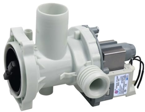 Compatible avec la Machine à Laver à Tambour Haier XQG70-1011/XQG60-1000J/1011W Pompe de Drainage Valve Moteur de Pompe Moteur 0022150033660401A/D 0020809284M, Pompe magnétique pour Machine à Laver