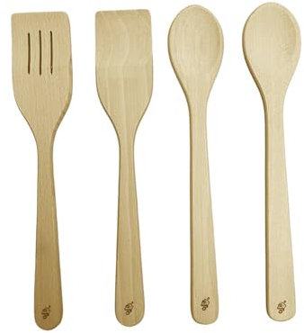 Spatole in legno per cucinare - Cucchiai in legno - Spatola scanalata per wok - Spatola da cucina - BrandName