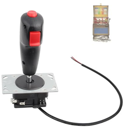 lvifloae Joystick de vol 8 voies avec gâchette et bouton de lancement supérieur Joystick ajustable pour simulateur de jeu vidéo Flyer Jeux d'arcade