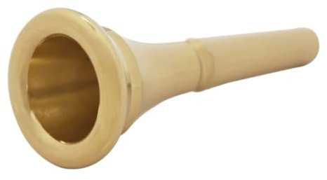 COSMEVIVI Professionelles Horn-mundstück Aus Reinem Kupfer Für Horn Hornpraxis Goldene Ausführung Leicht Und Tragbar Für Schule Und Bandproben