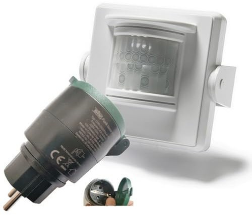 PD-843 Intertechno PIR-6000 Funk Bewegungsmelder + Outdoor-Funkstecker DOR-2300