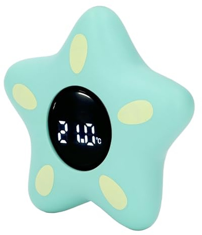 Wassertemperatur-Thermometer für Kleinkinder, Niedliches Design, Hochauflösendes Digitalanzeige-Wasserthermometer mit Temperaturalarmfunktion für Badewanne