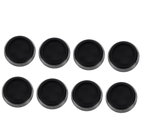 8 Stück Schwarze Kunststoff Möbelerhöhungspads für Waschmaschine | Erhöhte Ausführung, Stoßdämpfend und Rutschfest, für Kühlschrank und Weitere Geräte