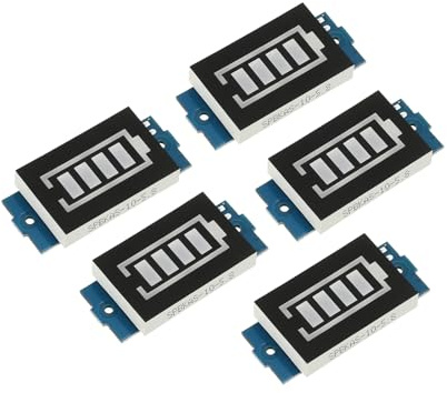 QUARKZMAN Indicatore di Batteria a LED Capacità Display 1S 3.7V Blu Indicatore di Carica Batteria per Batteria Veicolo Elettrico