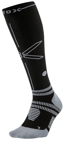 STOX Energy Socks Laufsocken Herren, Kompressionsstrümpfe Running | Kompressionssocken Klasse 2 Laufen, Compression Socks Men, Stützstrümpfe, Kniestrümpfe, Socken Sport, Anti-Blasen, Nahtlos