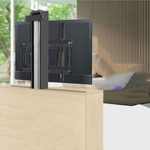 ZQMKQCEK LCD-TV-BodenstänPOIG - Tragbarer TV-BodenstänPOIG, LCD-TV Elektrische Fernbedienung Lift Teleskopschrank Versteckhalterung Universal 32 40 55 65 Zoll, Elektrischer TV-Lift (14-32 Zoll Fernse