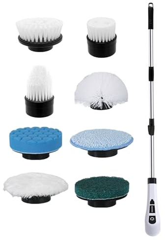 Tile Scrub Brush 9 in 1 Floor Scrub Brush