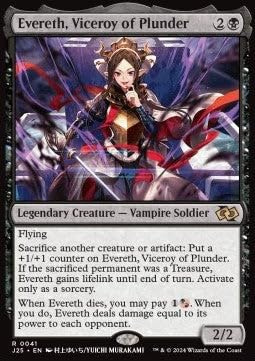 Evereth, Viceroy of Plunder J25-41 Rare Englisch Near Mint - Foundations Jumpstart - mit ReCollectibles-Versandschutz - für Magic/MTG