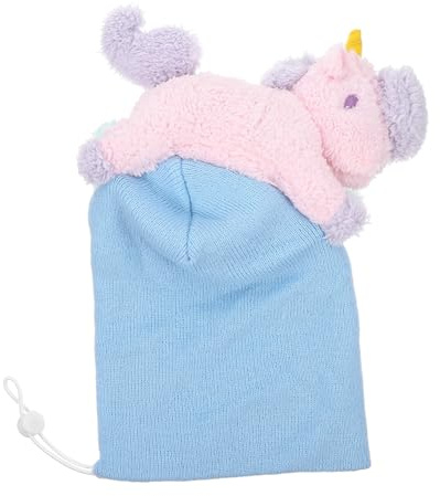 HONITANO Unisex elastiskt vinterhjälmskydd rep- och vindtätt snöhjälmskydd enhörning design rolig och lämplig för hjälmar