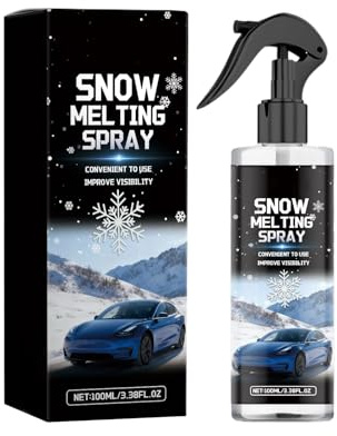 Dégivreur pour pare-brise de voiture | 100 ml dégivreur à action rapide | Agent dégivrant pour vitres qui dissolvent la glace | Pour givre hivernale verre fenêtre miroir véhicule camion SUV chauffeurs