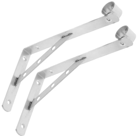 TOYANDONA 2pièces Support de Tringle à Vêtements Support Mural Équerre pour Fixation de Tringle