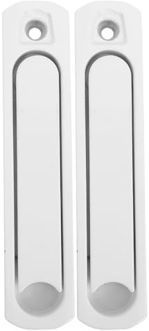 Kisangel Manijas Invisibles para Ventanas Correderas de Aleación de Zinc, Diseño Oculto sin Llave, Eje Corto, Color, 2 Piezas, Seguras Uso en Puertas Mosquiteras y Balcones