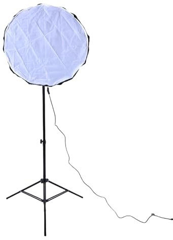 TIKATARER Fotografie-Beleuchtungsset mit 85-W-Energiesparlampe, 2,1-m-Stativ-Fernbedienungs-LED-Licht mit 12-seitiger Softbox und 210-Grad-Drehkopf für Videoaufzeichnung Streaming (EU-Stecker)