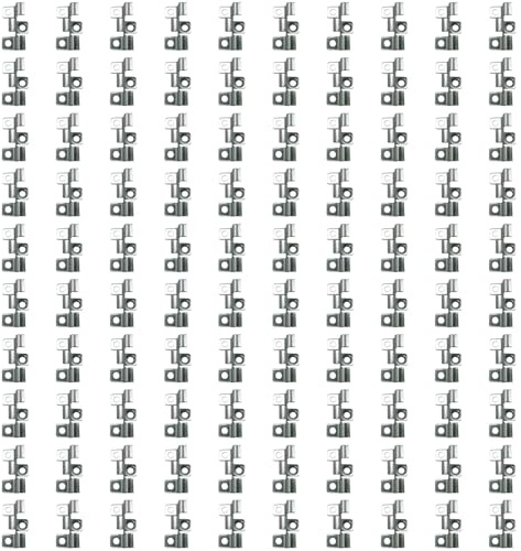Confezione da 100 clip di fissaggio in acciaio inox per terrazze e assi con sistema di fissaggio a T con viti e punte di collegamento sicuro per terrazze