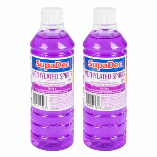 Methylated Spirit 500ml Pack of 2 | Cleaning Liquid Fuel for Burners & Camping Stoves | General Cleaning & Stain Remover
