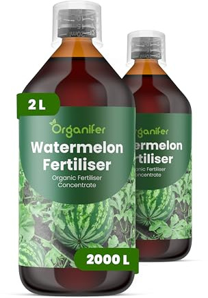 Fertilizzante Liquido Per Anguria 2L – Concime Organico Per Frutti Grandi E Raccolti Abbondanti – Rafforza Radici E Crescita Sana – Organifer
