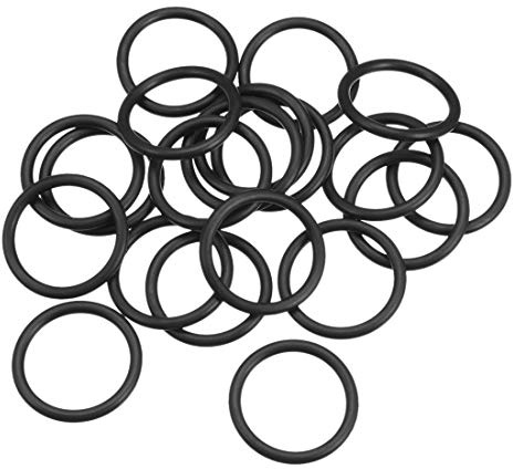 sourcing map 20 Stück Dichtung O-Ringe 30 mm AD 23,8 mm ID 3,1 mm Breite Nitrilkautschuk Metrische Dichtungsringe Gummi Unterlegscheiben für Wasserhahn Schlauch Öl Säure Beständig Schlauch