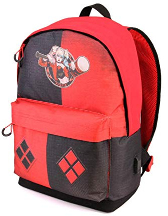 Karactermania Harley Quinn Puddin-HS Rucksack Zaino Casual, 42 cm, 23 liters, Multicolore (Multicolour)