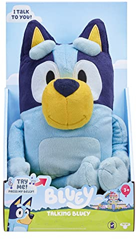 Bluey - Peluche, alto 30 cm, pupazzo ufficiale parlante da collezione, gigante