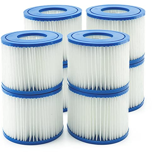Denkmsd Cartridge VI Pool Filter for Spa, Cartridge for Size VI Compatible with Pumps for Miami, Vegas, Palm Springs, Monaco (8 Pieces)