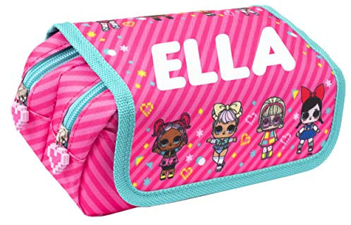 L.O.L. Surprise! LOL – Astuccio grande – Astuccio di LOL personalizzato – 2 scomparti spaziosi – Manico – Articoli cancelleria bambini/ragazzi