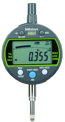 Mitutoyo 543-300B-10 ABS Digital-Messuhr ID-C112AXB2, 12,7 mm | 0,01 mm, flache Rückplatte, Nullpunkt gespeichert, Datenausgang