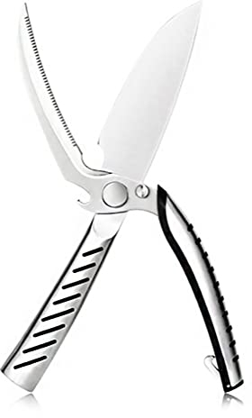 Kitchen Scissors, Kitchen Scissors Stainless Steel Detachabl Scissors Cutter Meat Fish Bone Sharp Shears Multi-Function Utility Cooking Tool