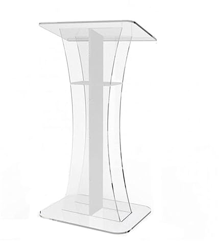 Sned Podium 3,7 fot akrylpodium golvstående podier Receptionsdisk Talarpodium för kyrkor, konferenser, tal, bröllop, klassrum Golvstående podium
