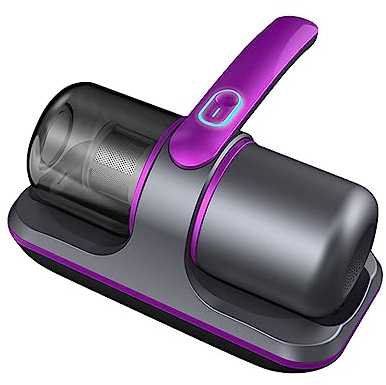 KANBUN Wireless Dust Removal Equipment with UV Portable Household Handheld Vacuum Mite Removal Apparatus for Mattress Sofa Cleaner,Purple