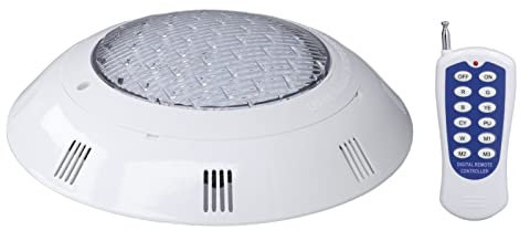Fdit LED-Unterwasserbeleuchtung, RGB-Ip68-Lampe, Ferngesteuertes Poollicht, Wasserdichtes Landschaftslicht, Schwimmbadlicht, Mehrfarbige Bunte Beleuchtung für Ac12V, Mehrfarbige