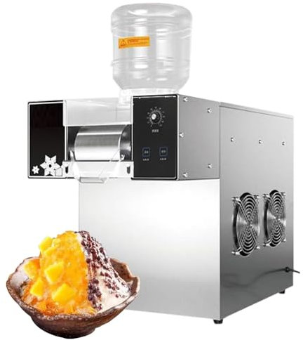 Small Commercial Snowflake Ice Machine Korea Bingsu Ice Machine 360W Snow Ice Machine Ice Crusher Shaver Machine,Mechanical-60KG