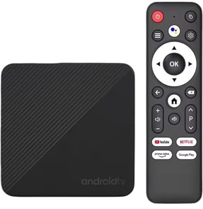 MORTAL T1S Android 14 Smart TV Box | WiFi 6 | 4K HDR | Built-in Netflix Youtube | Allwinner H313 Quad-Core | Bluetooth 5.0 | 1000M LAN | Streaming Media Player