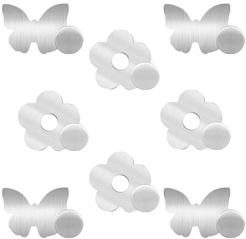 IXIGER 8PCS Tischdeckenbeschwerer Set,Schmetterling und Blume Magnetische Tischtuchklammer,draußen Tischdeckenhalter Clip für Outdoor und Indoor Vorhang Tischtücher.
