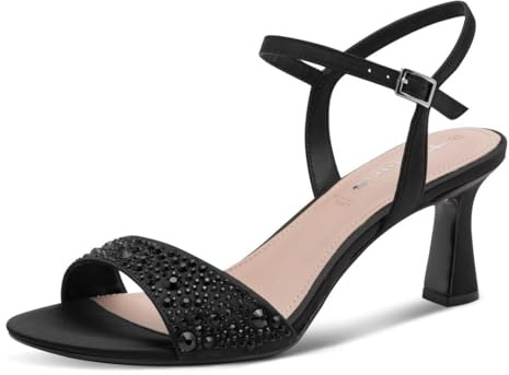 Tamaris Donna sandalo con tacco a stiletto nero 41 EU