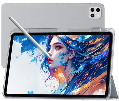Ckypad Tablets 12 Inch Android 15 Tablet with Stylus, 2K FHD(2000x1200) Eye-Protection Display, For Drawing/Note-Taking/Gaming, 16GB RAM+256GB ROM, Octa-Core, 8000mAh Battery, 4G LTE/WiFi 5/GPS