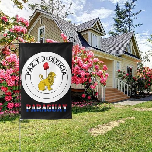 Bandera de jardín de doble cara de Paraguay-B, 71 x 101 cm, decoración exterior para patio