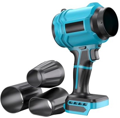 Yjcnelcr Industriale 40000RPM Brushless Motore Soffiante Set con 2 Ugelli Intercambiabili Portatile Cordless