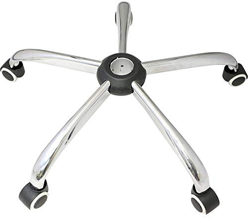 IDEALSEDIE DI GALIZIA MICHELE Base cromata per Sedia da Ufficio e rotelle con Ruote parquet