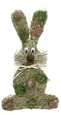 Türkranz Wandkranz Hase Fritz Natur ca. 35 cm Frühling - Ostern - Willkommensgruß 485-G