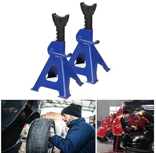 Rigogo 3-Ton Achsstand für Fahrzeug Caravan Stand Heben, Schwerlast Metall Stahl Achs Jack Stand Auto Unterstützung Holding Stand