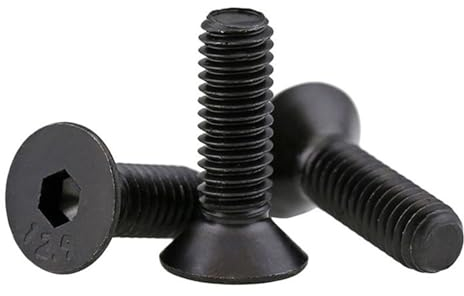 Mdingbao-Strukturschrauben M3 M4 M5 M6 M8 M10 Senkkopfschrauben 12,9 Inbusschrauben Sechskant, 10 Stück, Stark verschleißfest (Color : 10pcs, Size : M8x20)