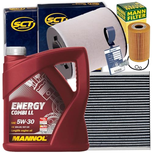 Filterset+Mannol 5W30 Öl | HU7017Z+SB2309+SAK291+1113800100+Mn+Mannol 5W30 für 1.2 Tdi Polo 6R Roomster 5J Fabia 2 Ibiza