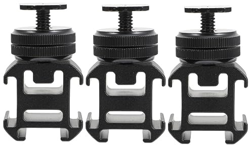Gatuida 3sätze Hot Shoe Mount Adapter Für DSLR Kamera DREI Kopf Blitzschuh Halterung Leicht Und Tragbar Kompatibel Mit Mikrofonen Und Led-lichtern