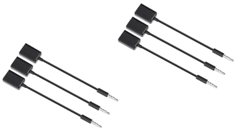 DOITOOL 6stücke Usb Zu Audio Aux Kabel Für Auto Adapterkabel Für Cd-player Schwarz