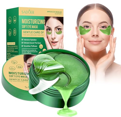 Patch Yeux, Collagene anti Cerne Masque 30 Paires Patch Sous Yeux Masque pour Les Yeux Hydratant Aloe Vera Naturel Visage Les Poches Sous Les Yeux, Skincare pour Contour des Yeux, Soulage les poches