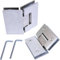 2 Packs 304 Stainless Steel 135 Degree Heavy Duty Solid Shower Door Hinges Frameless Glass Door Hinges Bathroom Gate Clamp for 8-12 mm Toughened Glass Rust & Corrosion Resistance