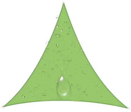 HUJZJY Tenda a Vela Ombreggiante Triangolare 4x4x4m, Tenda a Vela Impermeabile Parasole, Vela Parasole Blocco UV Tenda da Sole da All'aperto Giardino, Balconi, Campeggio