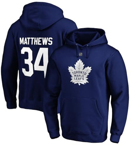 Herr Långärmad Pullover Hockey Kläder NHL No.34 Jersey Print Unisex Långärmad tröja Herr Ishockey Hoodies,XXL
