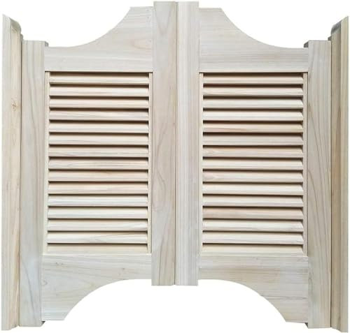 ZWDCVFGK Halbhohe Tür, automatische Schließung, Halbhohe Schwingtür, Massivholz-Eingangstür, Fensterladen-Schwingtür für Bar, Veranda, Garten, Schiebe-Schwingtür